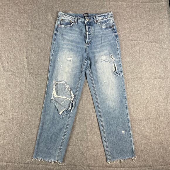 BDG Denim - BDG Jeans Womens Buttonfly Distressed Thrashed Skater Baggy 30 Grunge